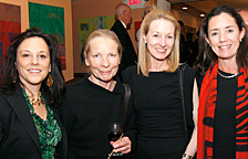 Susanne Linke and Jeanne Ruddy with Barbara Adams and other guest.